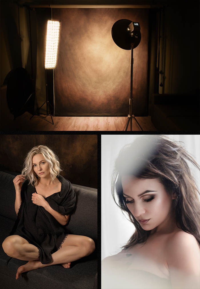 Kolaż zdjęć z sesji kobiecej - wersja mobilna